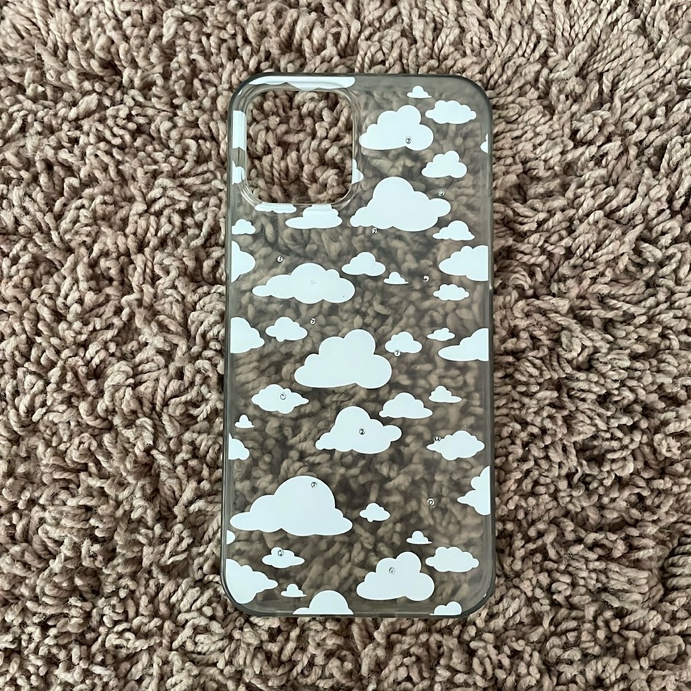 Cloud iPhone Case with Sequins for an iPhone 12